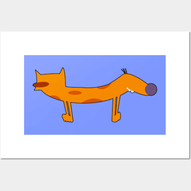 Cat Dog Wall Art by LuisP96